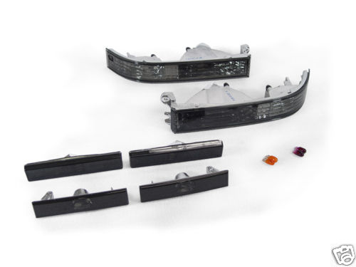 6PCS DEPO Smoke Bumper + Front & Rear Side Markers For 89-92 Toyota Supra Mk.3