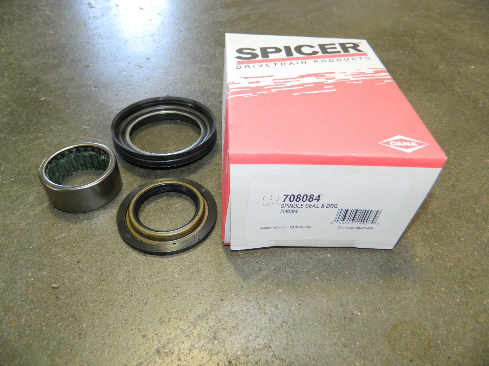 DANA SPICER 60 Spindle Bearing & Seal Kit 1992-1997 Ford F350 4X4 Front Axle
