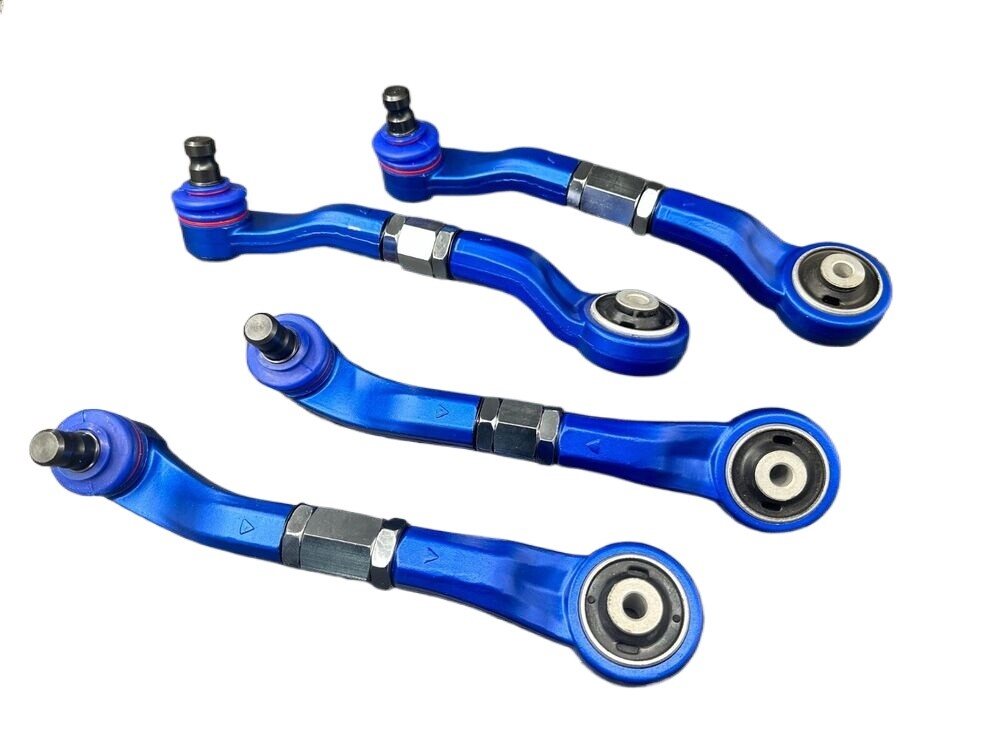 4 PCs Aluminum Adjust Front Camber Control Arm For Audi A4 96-08 A6 99-05 S4 S
