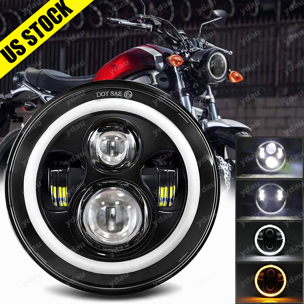 5-3/4 5.75 inch LED Headlight Sealed Headlamp for Yamaha V-Star XVS 650 950 1100