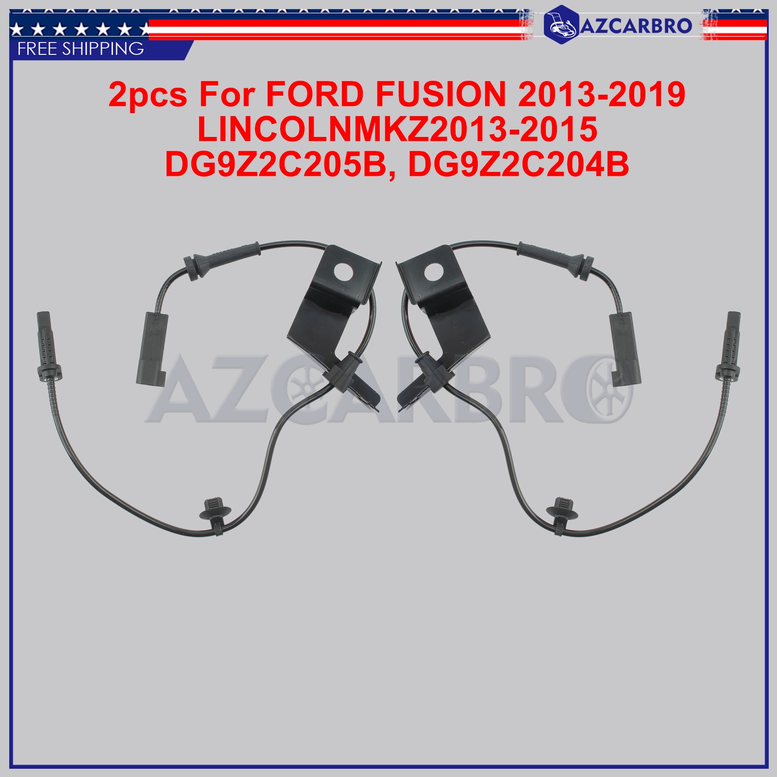 2X Front ABS Wheel Speed Sensor New Fit For Ford Fusion 2013-2020 1.5L 2.0L 2.5L