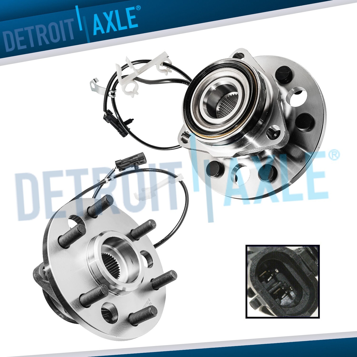 4WD Pair Front Wheel Bearing Hub for Chevy GMC K1500 Suburban K2500 Yukon Tahoe