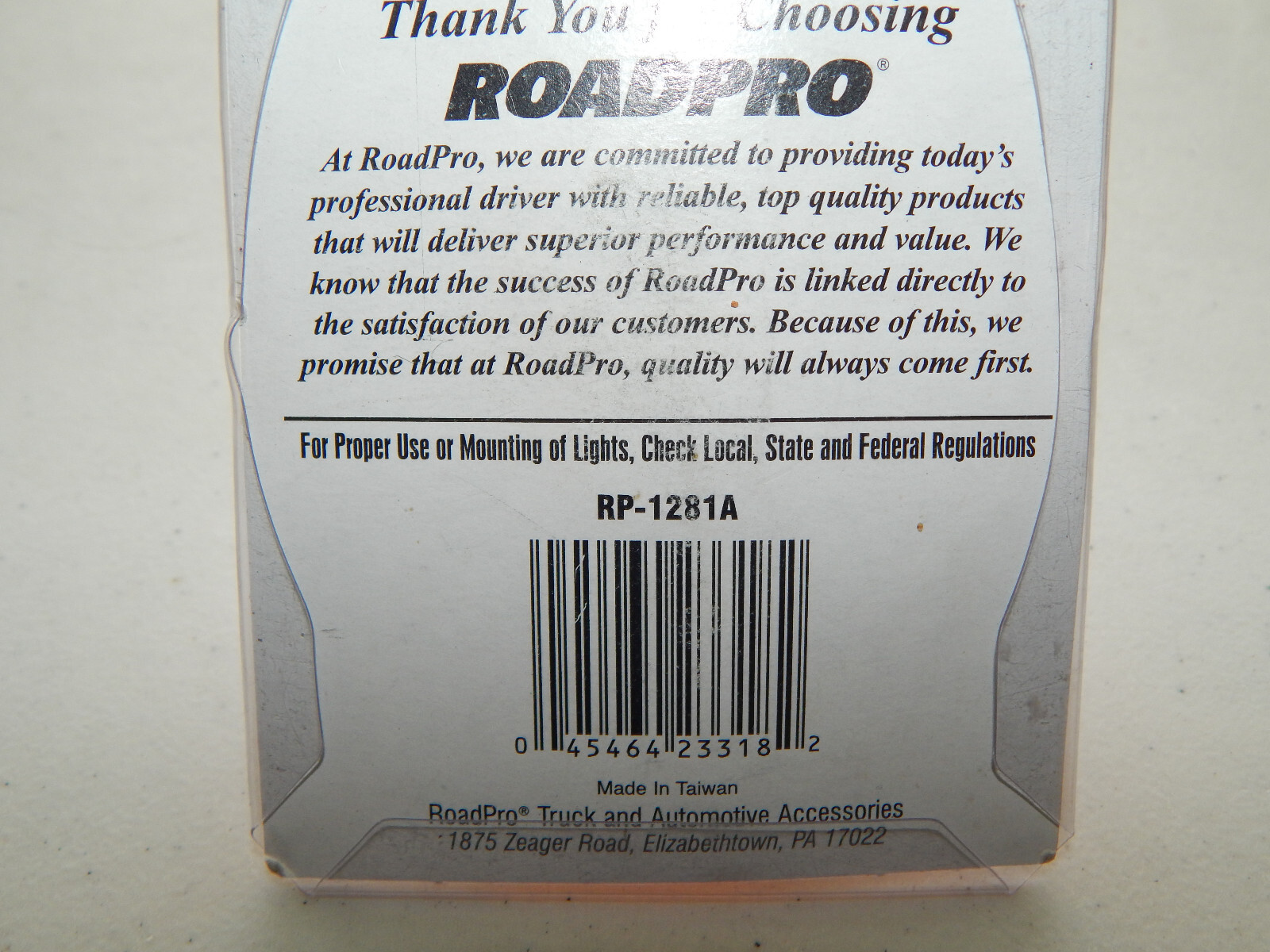RoadPro 2.5″ Beehive Sealed Clearance/Marker Light Plug-In Connection RP-1281A