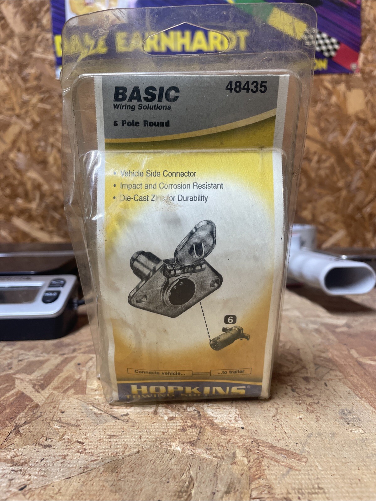 Hopkins 48435 Towing Solution 6-Pole Round Vehicle End Connector