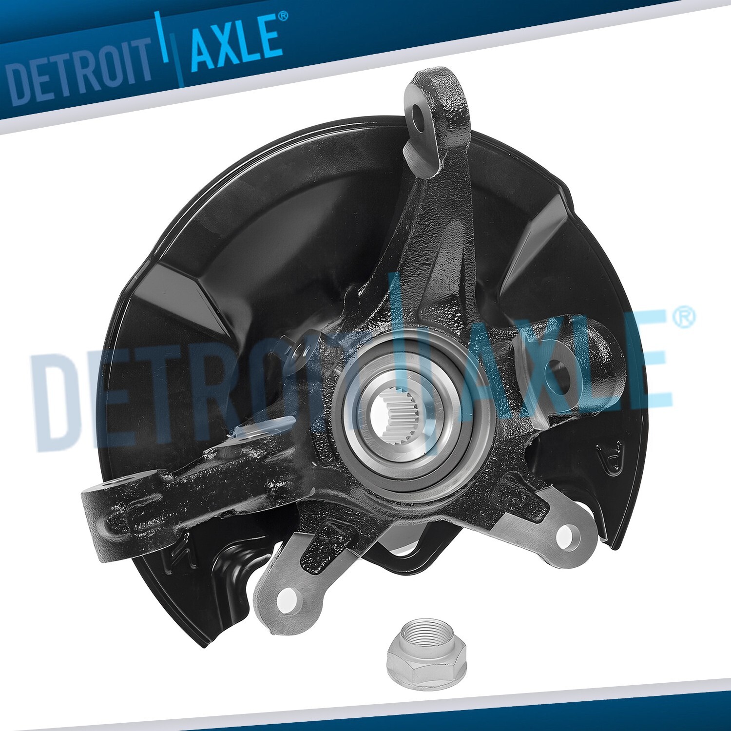 Front Right Steering Knuckle and Wheel Hub Bearing for 2006 – 2011 Honda Civic