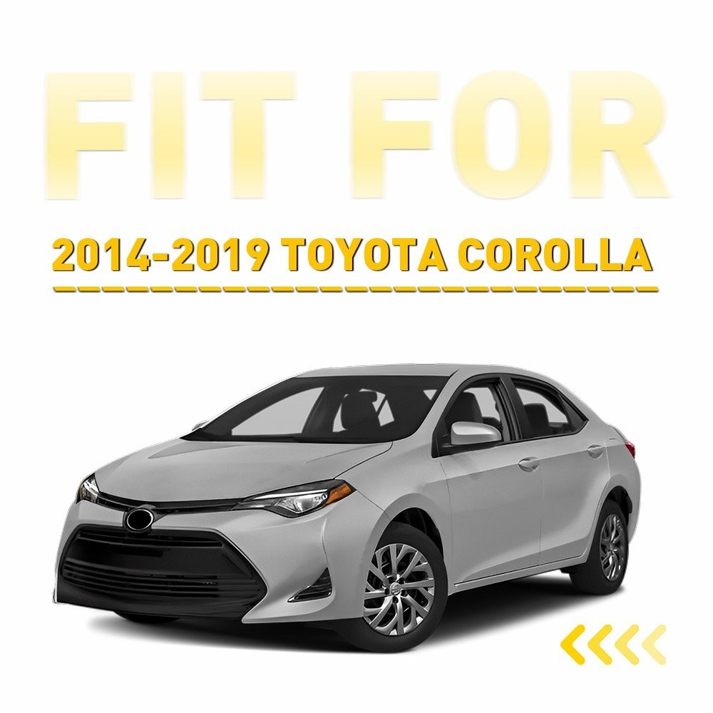 Pair Front Side Wiper Cowl Extension Cover Trim For 2014-2019 Toyota Corolla