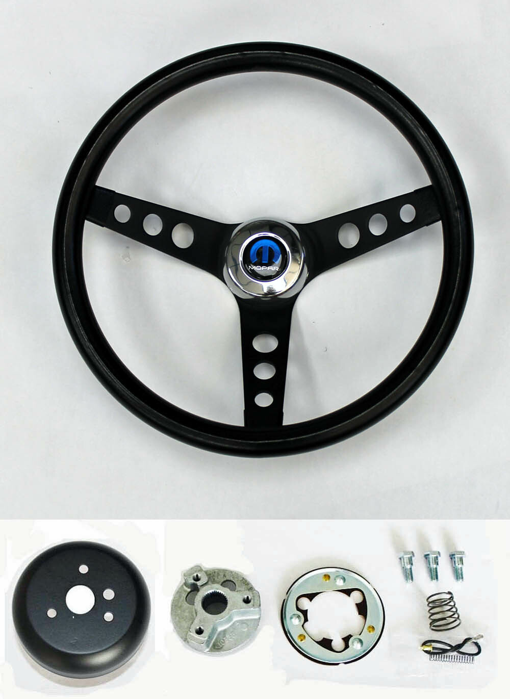 1970 – 1977 Dart Charger Demon 13 1/4″ classic black on black steering wheel