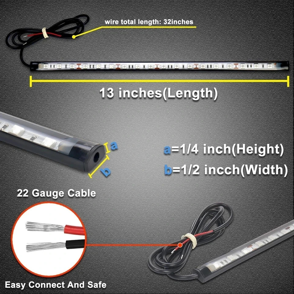 LED Boat Navigation Lights Red Green Marine Bow Lights Waterproof Strip