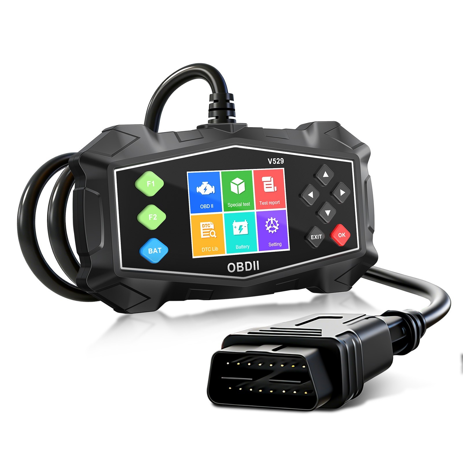 OBD2 Scanner Engine Diagnostic Tool Full Modes Battery Test Live Data Stream
