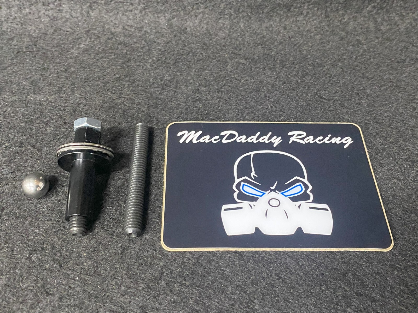 MacDaddy Racing Banshee Hard Black Anodized Pancake Bearing with OEM Clutch Ball