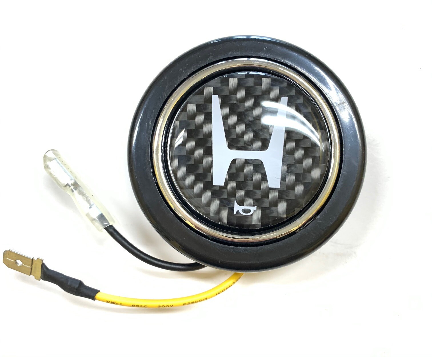 CARBON FIBER STEERING WHEEL HORN BUTTON FITS HONDA & ACURA