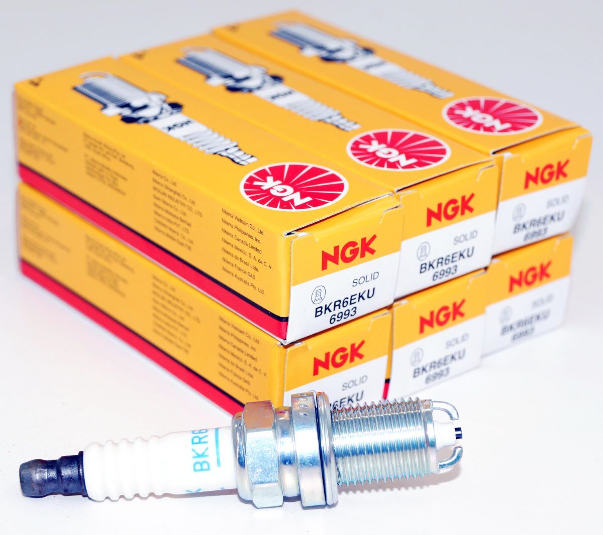 6pack of Genuine NGK 6993 Spark Plug BKR6EKU for FGR8LDP0 FGR7DDP 94709-00405 uf