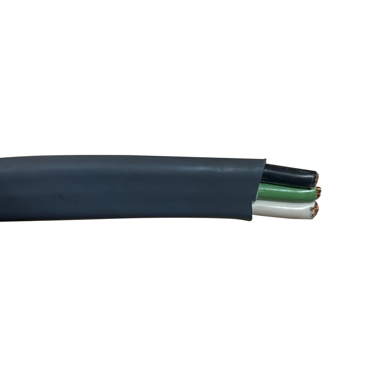 Bonded Parallel Triplex 10/3 Trailer Wire Black Green White 10 AWG 100 FT – USA
