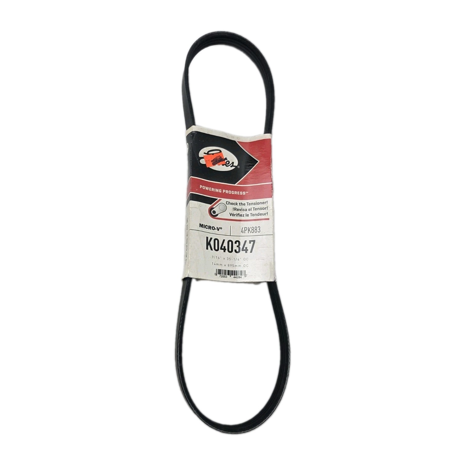 Gates Micro-V Serpentine Drive Belt | K040347