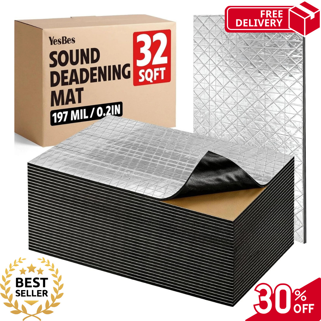KILMAT 80 mil 32 sqft Car Sound Deadening Mat Butyl Automotive Sound Deadener Au