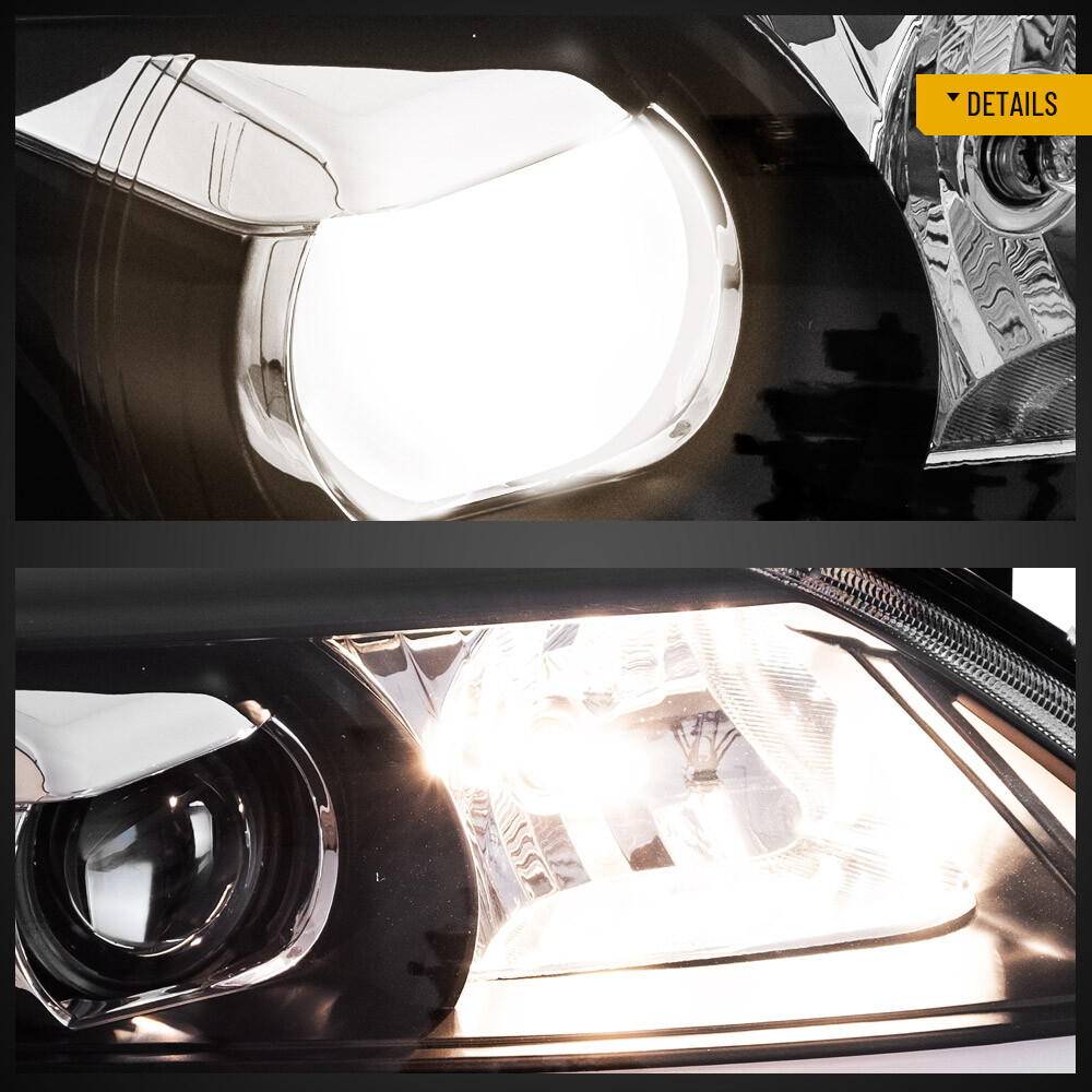VLAND Headlights For 2010-2011 Toyota Camry LED DRL Front Lamps Assembly Pair