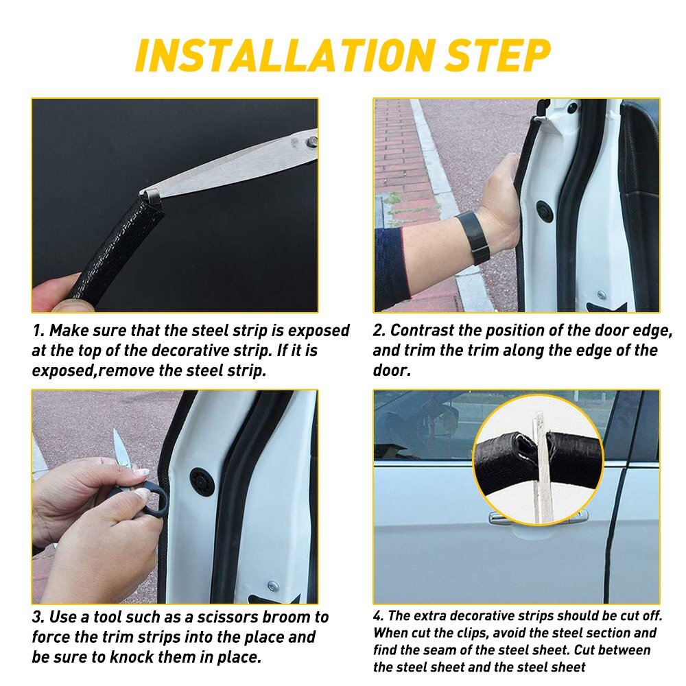 Rubber Seal Protector U Shape Bulb Weather Stripping Edge Waterproof EPDM 16 ft.