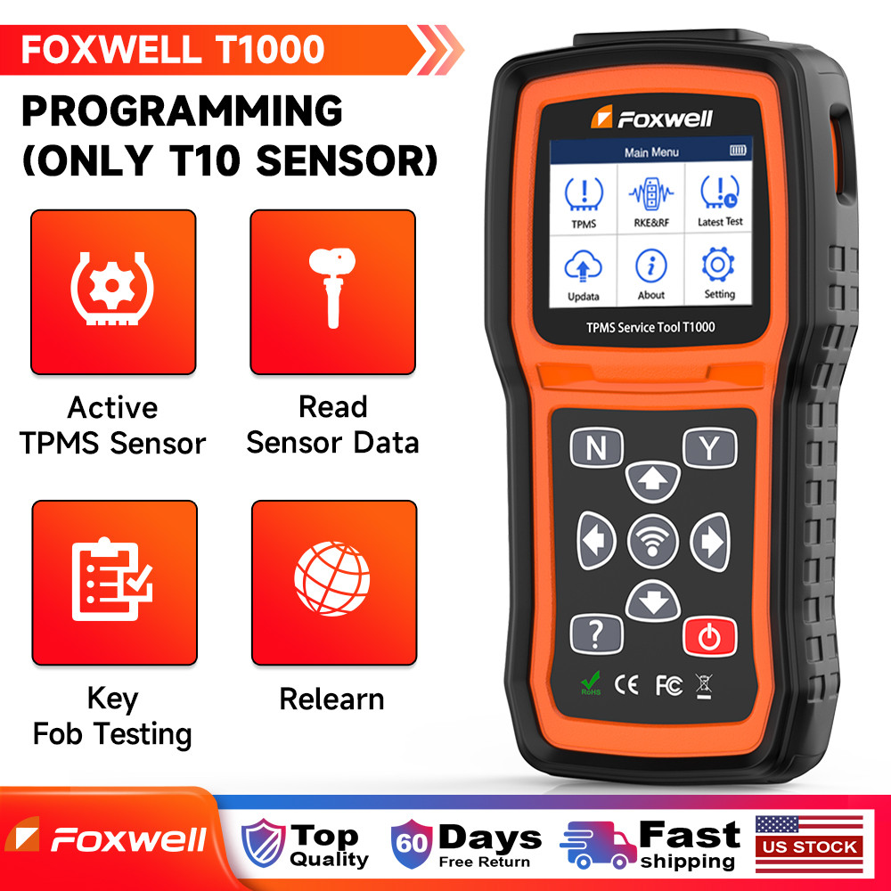 FOXWELL T1000 TPMS Programmer Tire Pressure Sensor Monitor Activate Reset