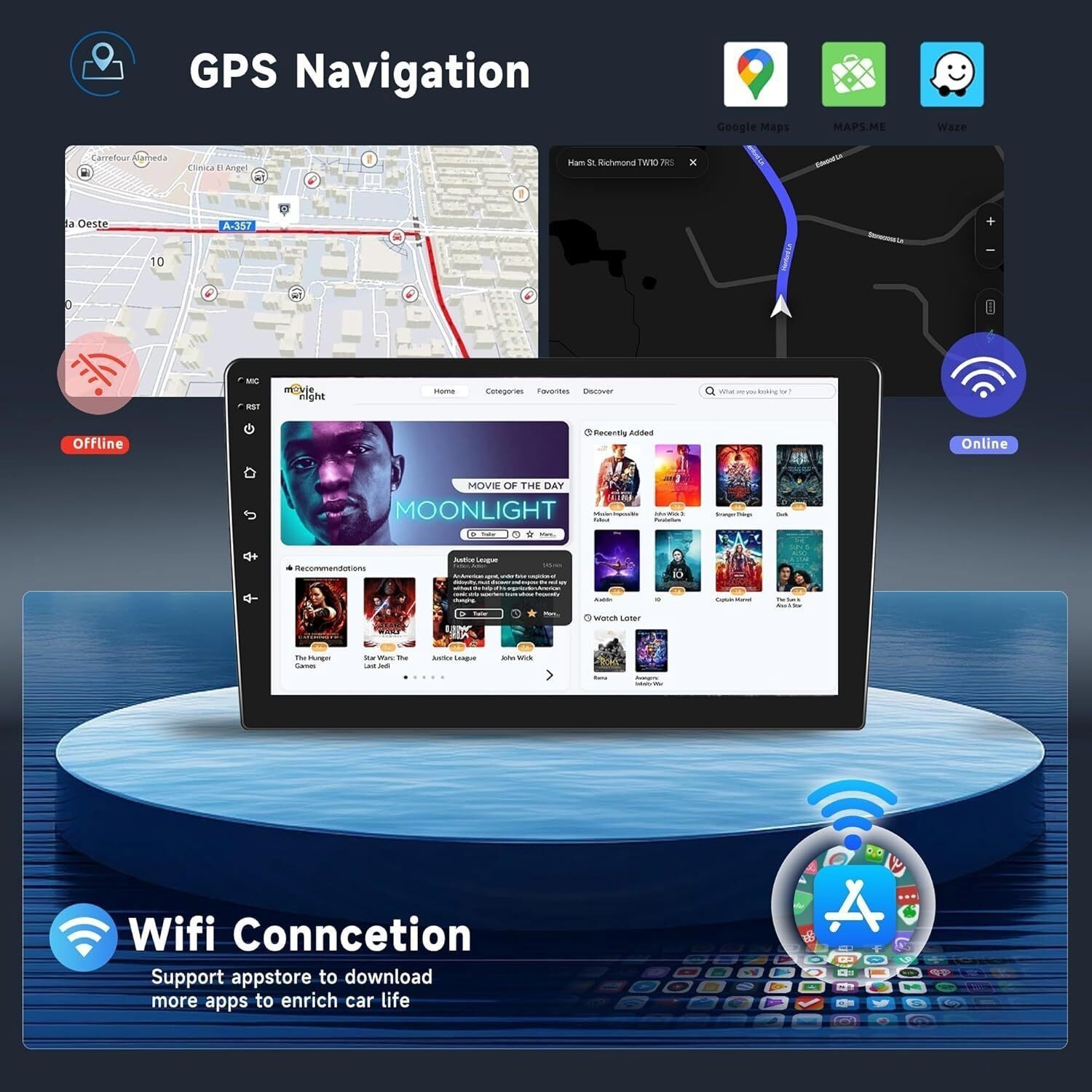 8Core For VW Routan 2008-2012 Apple Carplay Car Stereo Radio GPS Navi 32GB + Cam