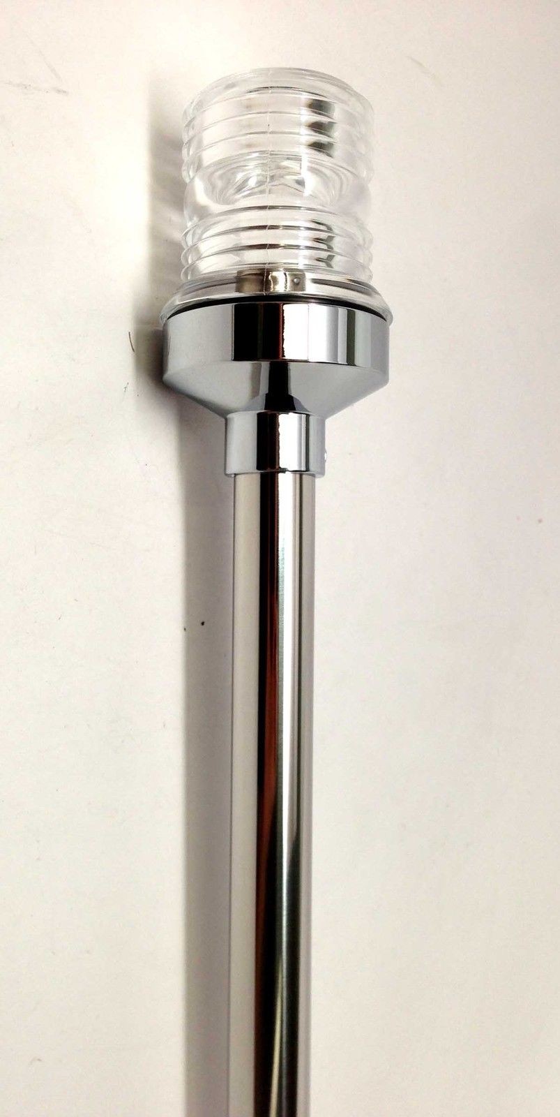 24″ Long Marine Stern Light Stainless Steel Tubing BA15D Bulb 12VDC Splashproof