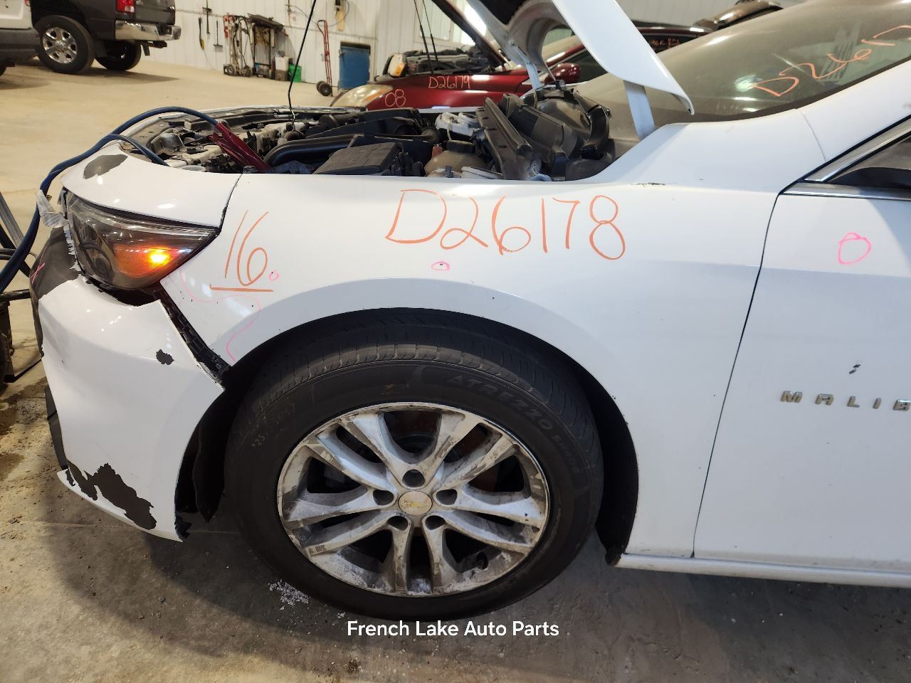 Driver Left Rear Side Door GAZ-Summit White Fits 16-25 MALIBU 1348755