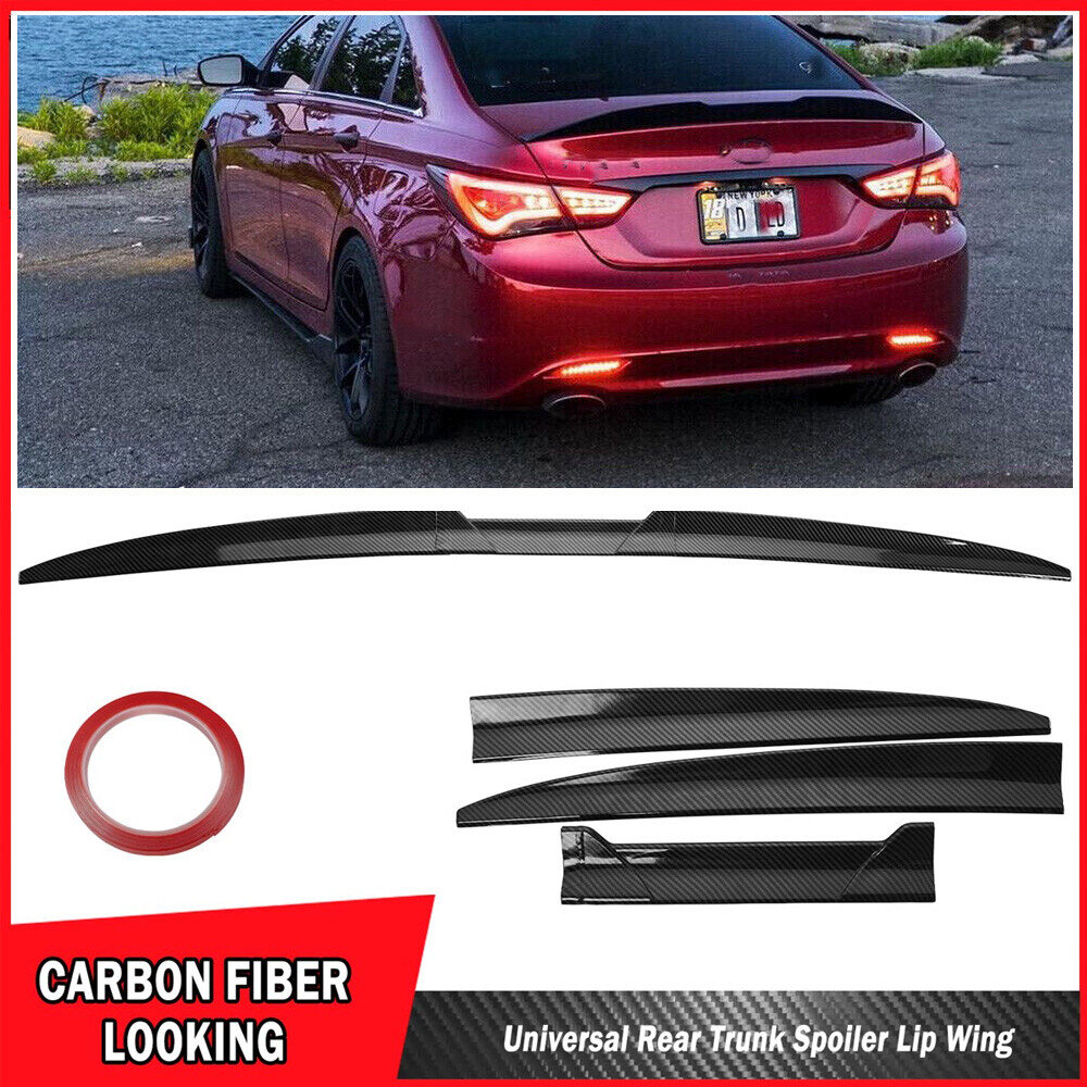 For Hyundai Sonata Sedan 2000-2023 Adjustable Rear Trunk Spoiler Lip Tail Wing