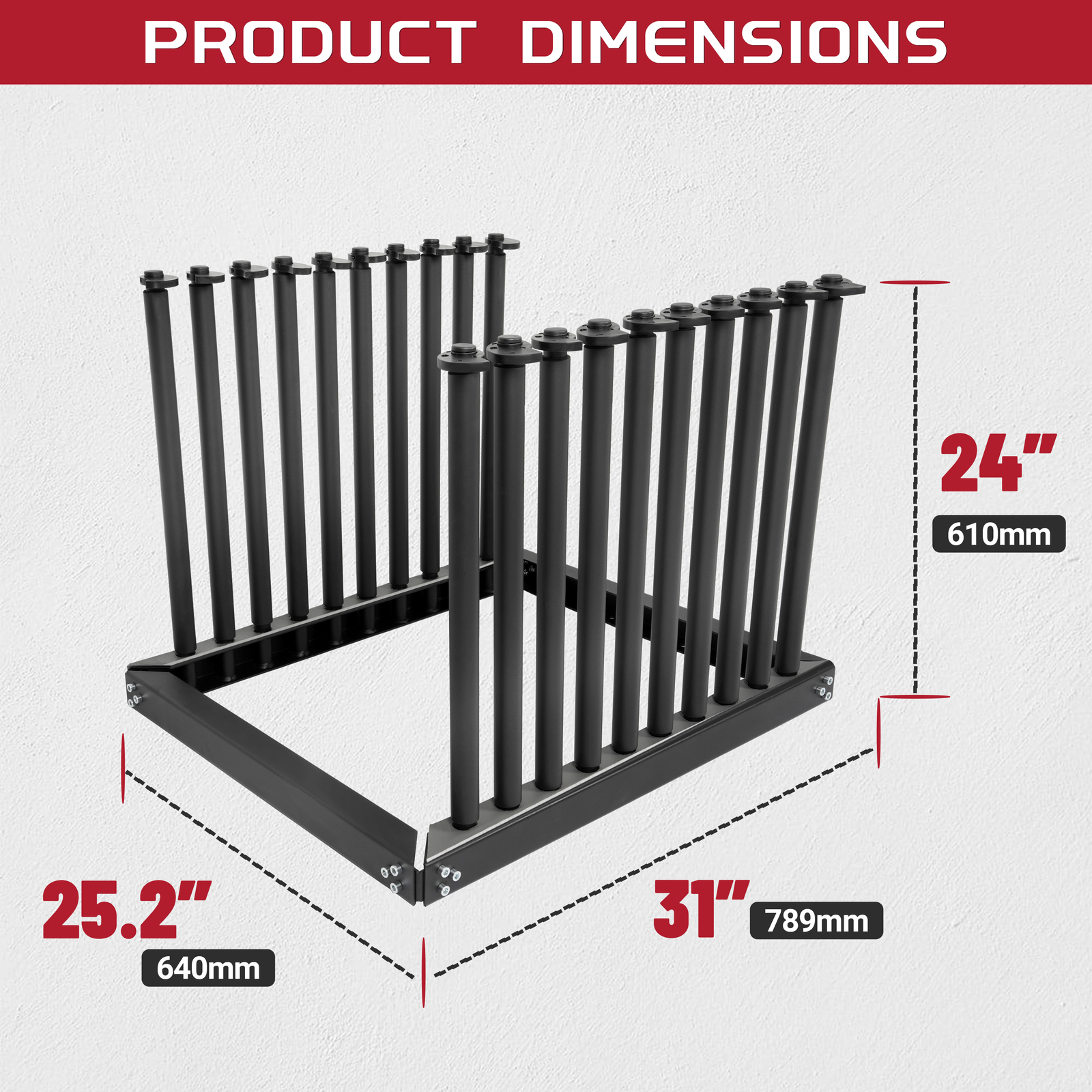 9 Lite Rack Windshield, Auto Glass Shop Transport Rack w/PVC Rubber Pad