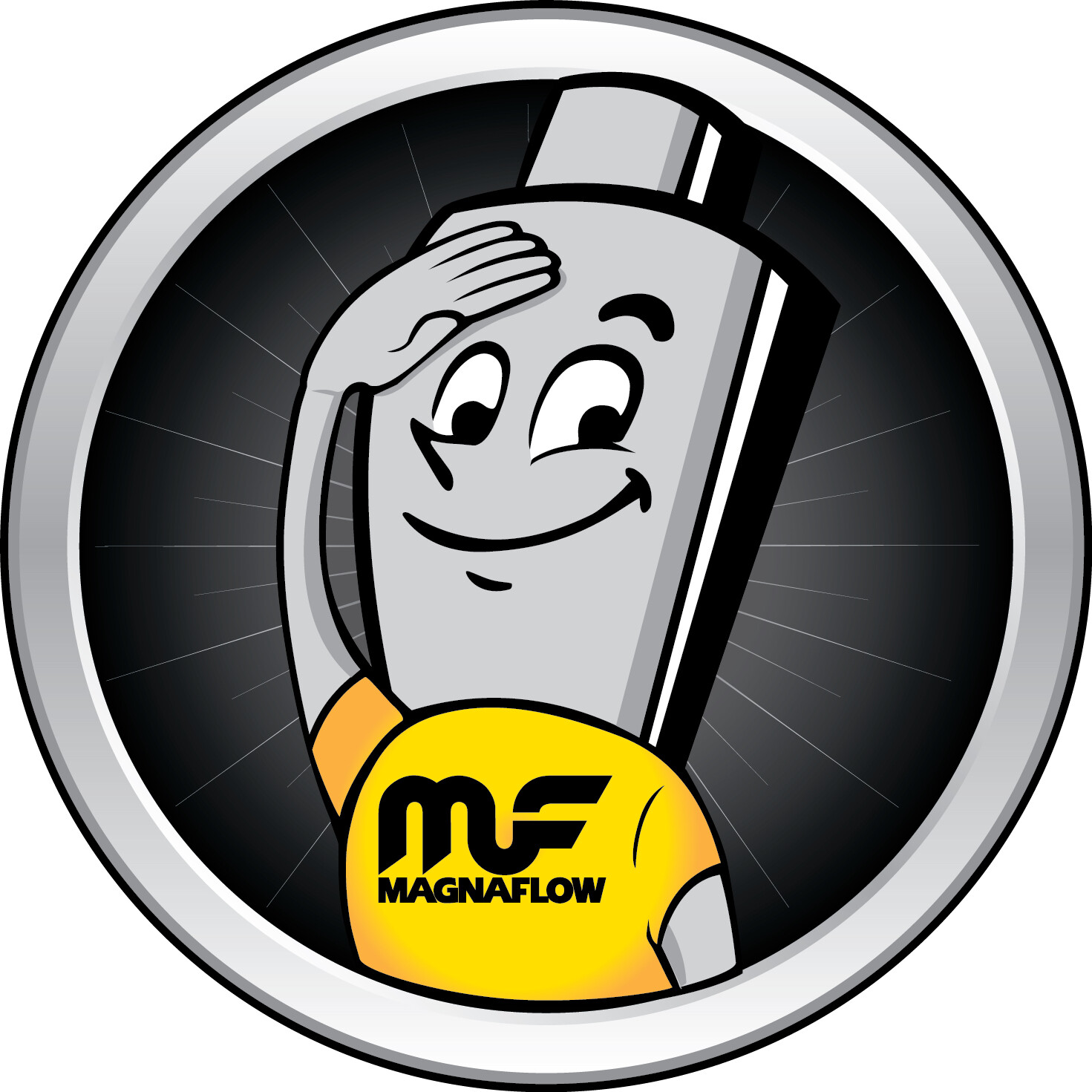 Magnaflow 12866 Performance Muffler 2.5″ Center/Center 5x5x14 Round Stainless