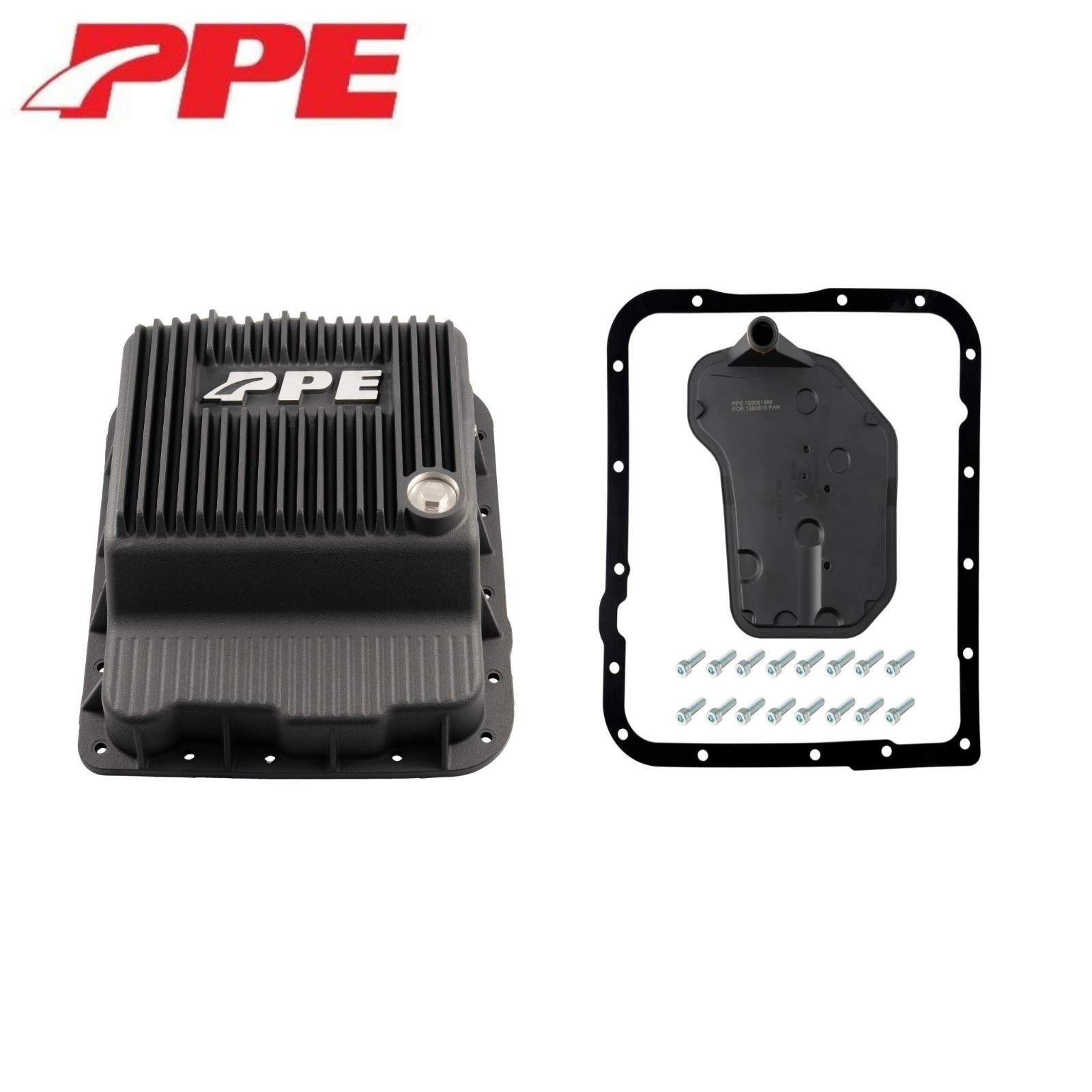 PPE Black Deep Transmission Pan For 1985-2014 GMC/Chevy 4L60E/4L65E/4L70E/4L75E