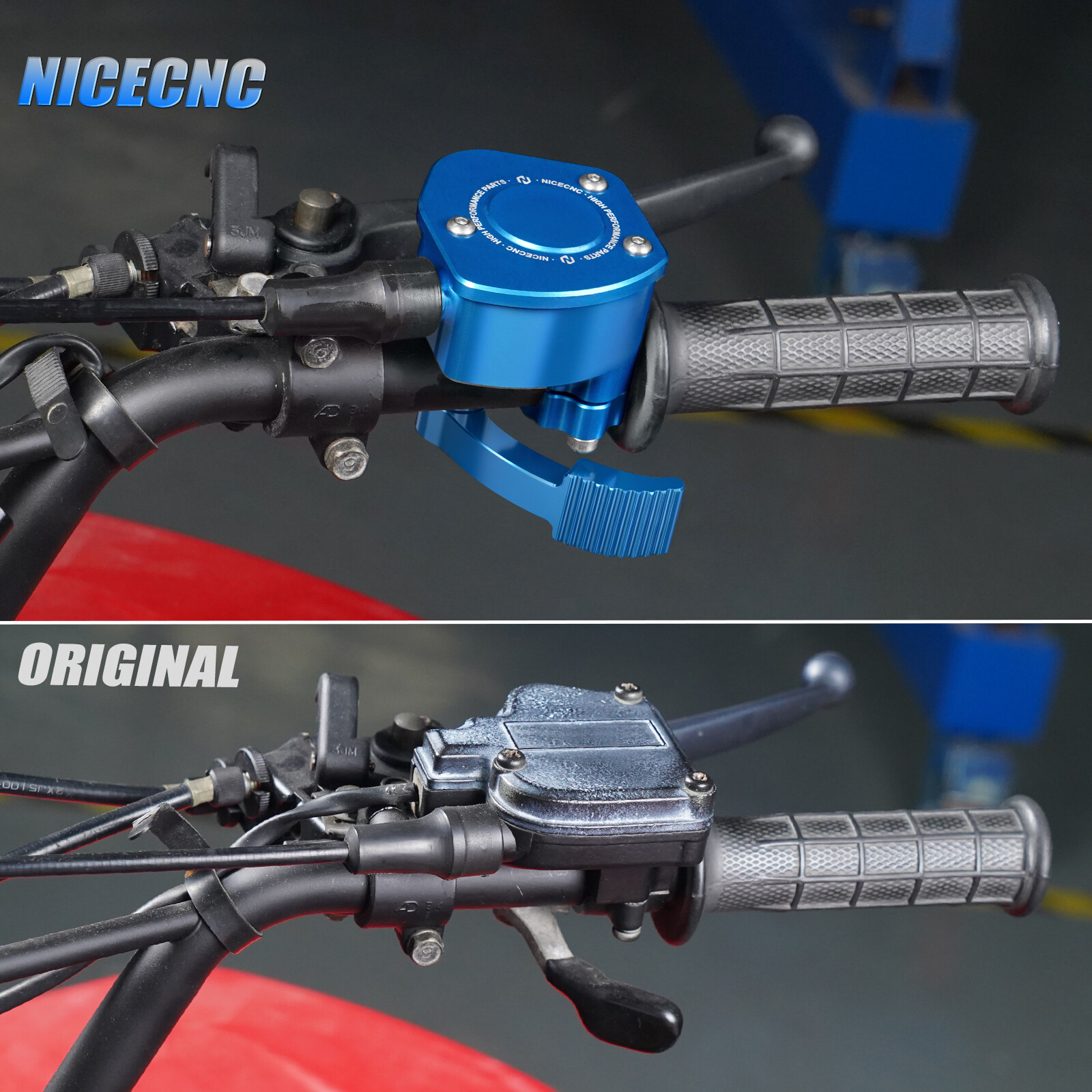 NICECNC Thumb Throttle Lever Assembly For Yamaha YFZ450R YFZ450 3GG-26250-20-00