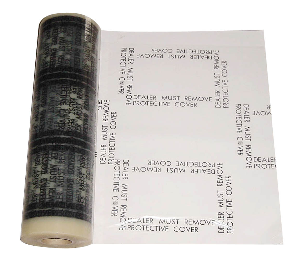 600′ DEALER MUST REMOVE PLASTIC ADHESIVE CAR/FLOOR MATS 4MIL AT 3MIL PRICE