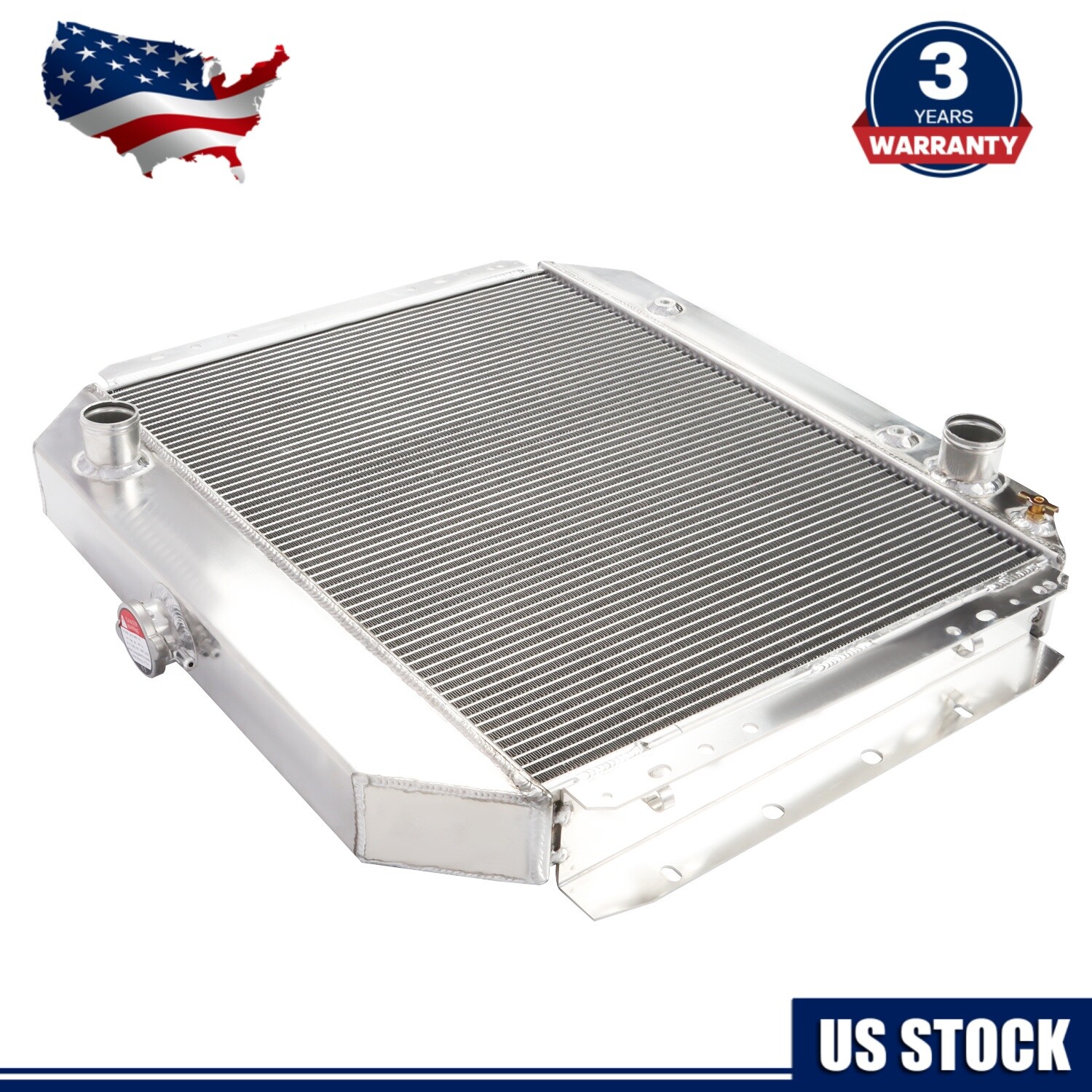 4 Row Radiator For 1966-1979 Ford F100 F150 F250 F350 F450 Bronco Truck V8 AT/MT