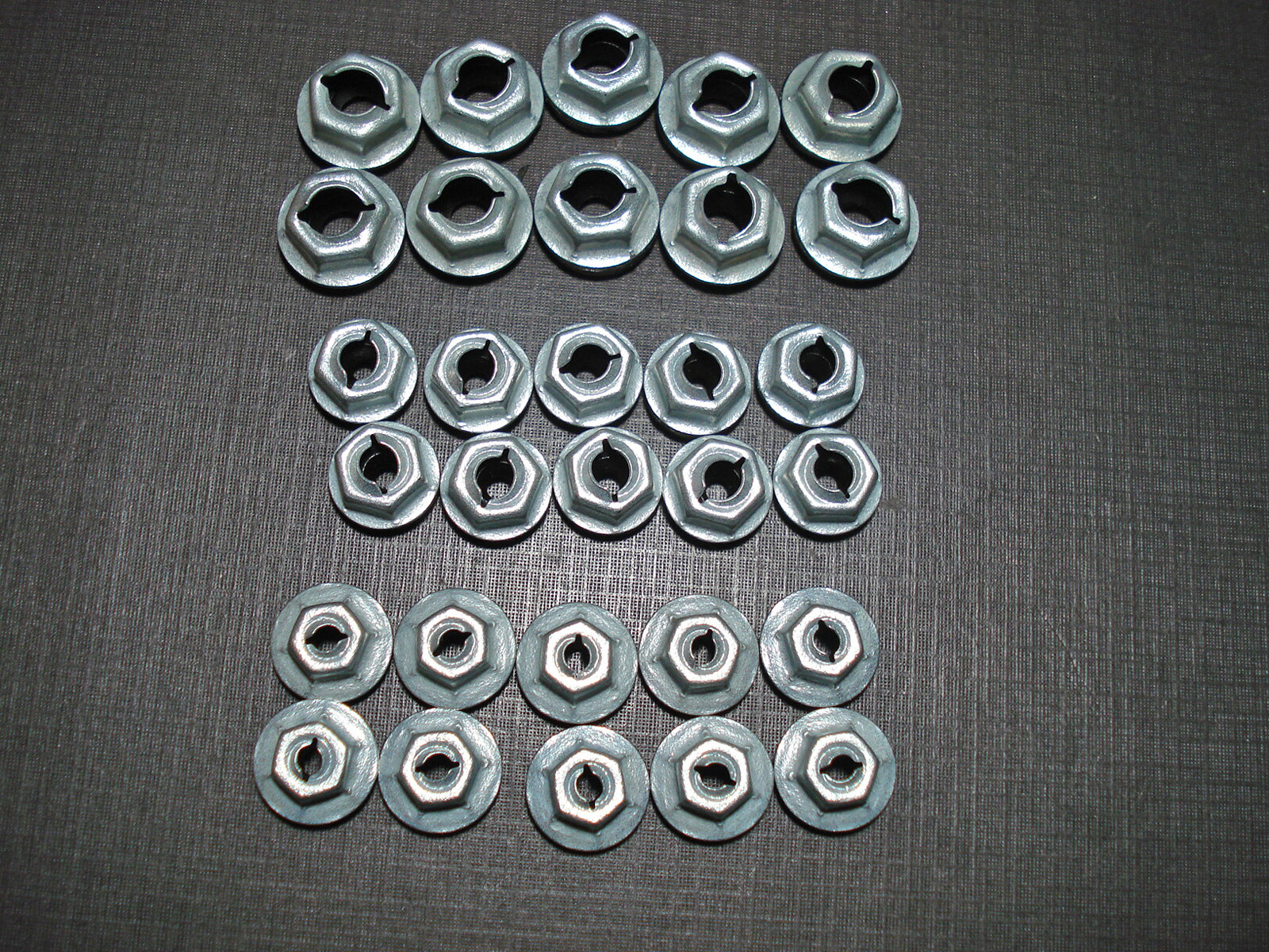 30pcs GM Buick 1/4 3/16 1/8 emblem name plate script thread cutting sealer nuts