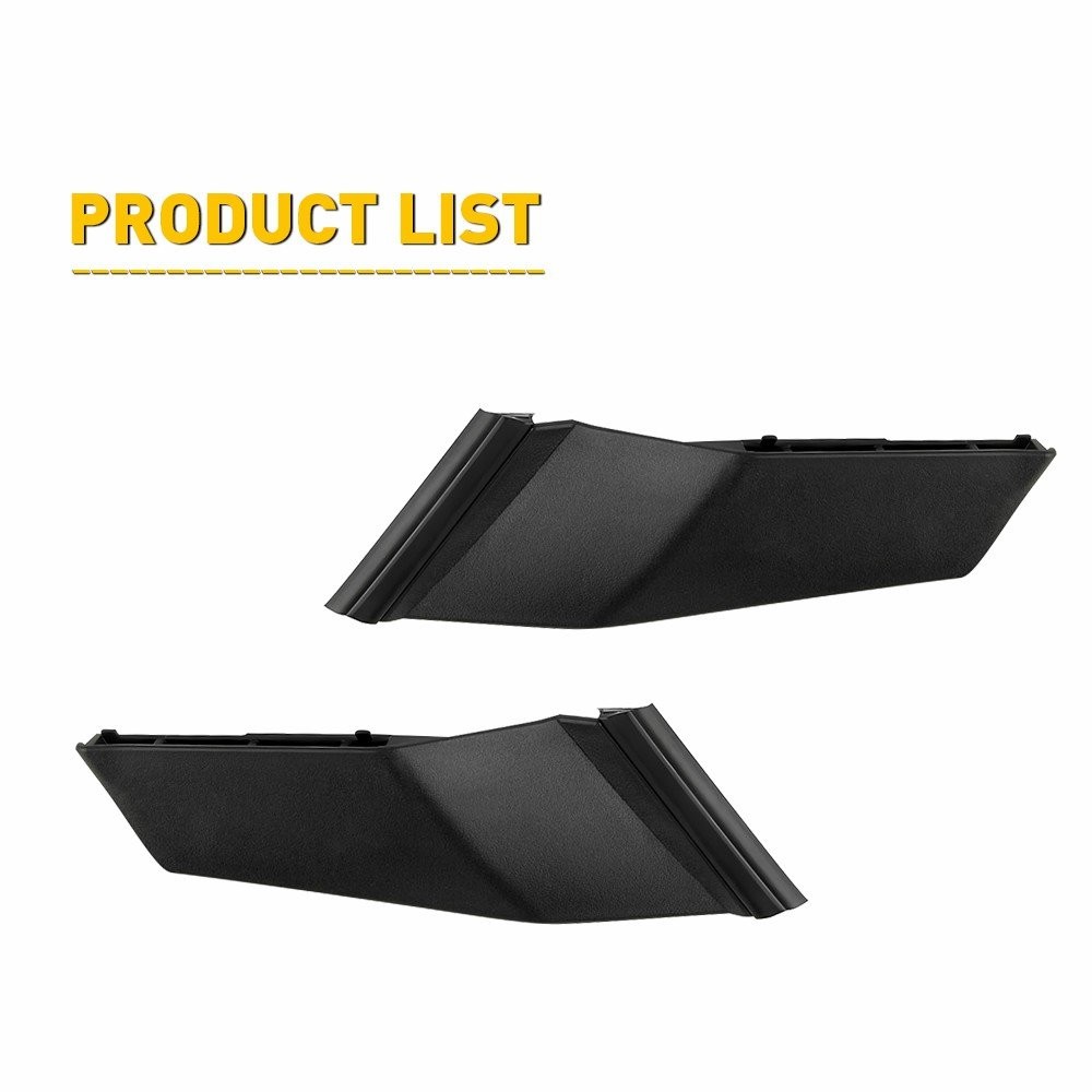 Pair Front Side Wiper Cowl Extension Cover Trim For 2014-2019 Toyota Corolla