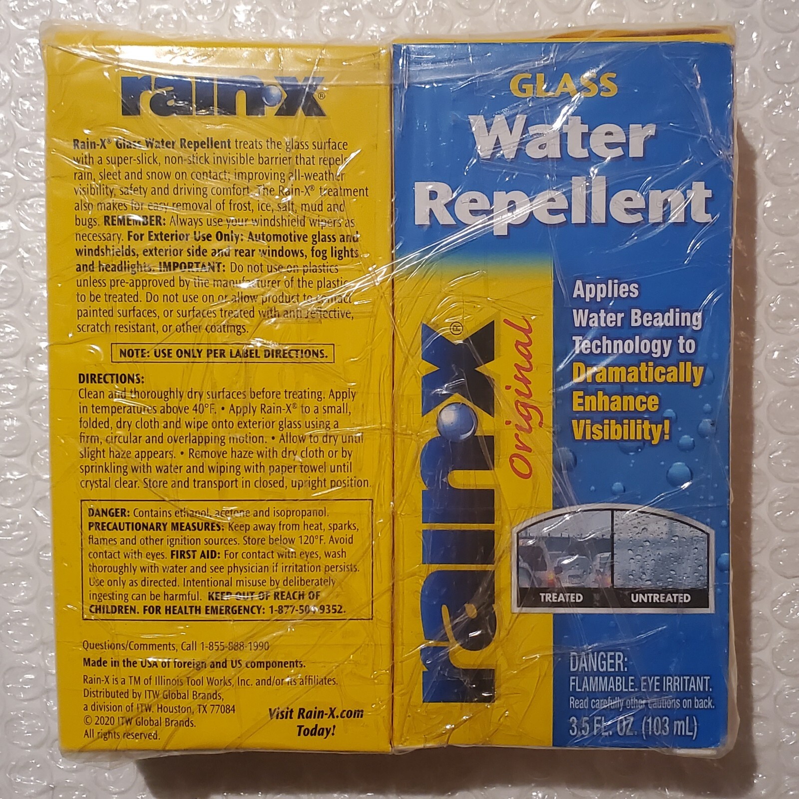 2 PCS RainX Glass Treatment Water Repellent 3.5 fl oz