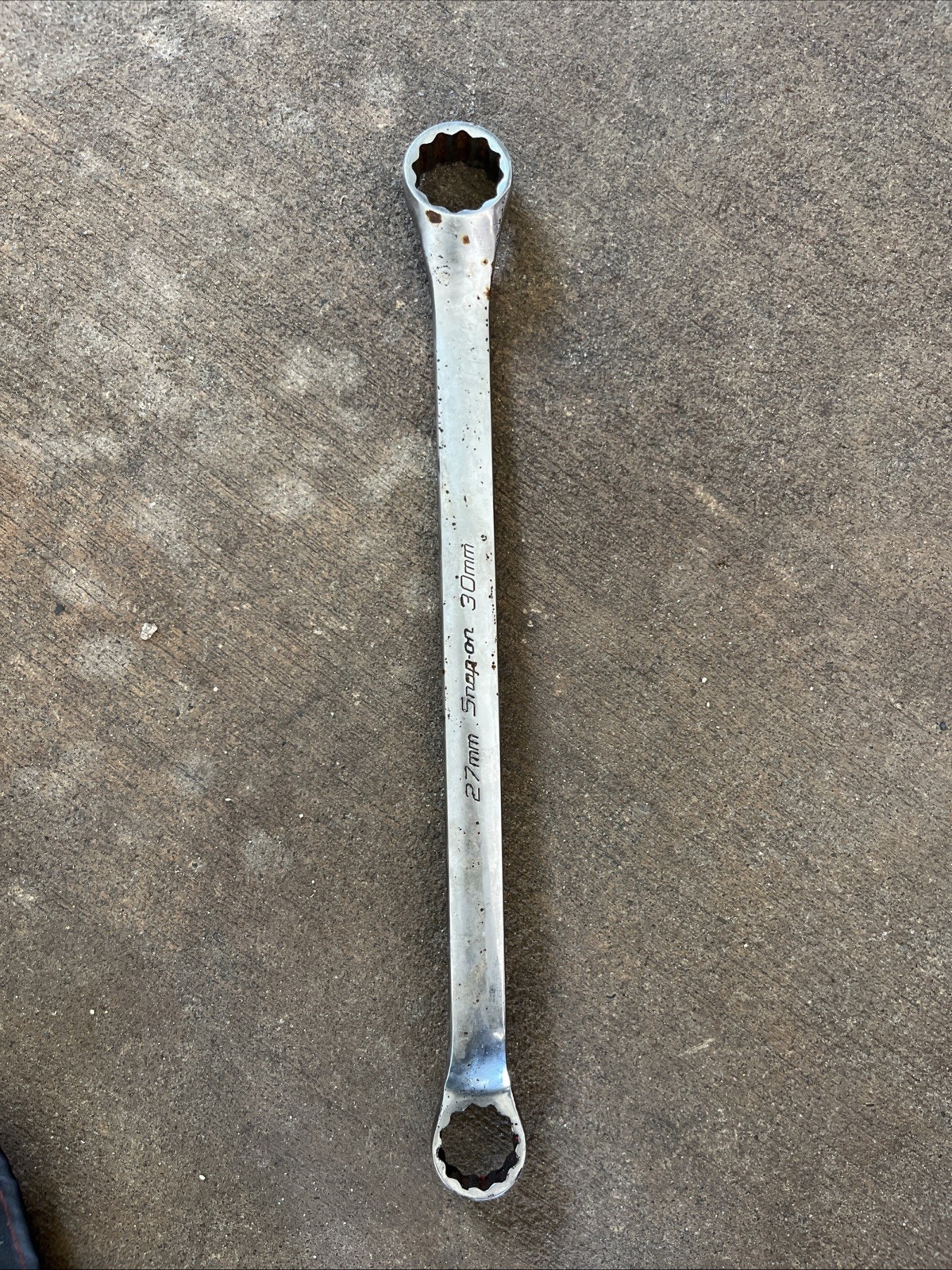 Snap-On Tools 27mm 30mm 12-Point Metric 10º Offset Box Wrench XBM2730A USA