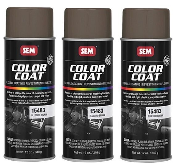 SEM 15483 Color Coat Bluebird Brown Spray Paint Aerosol Can 12 oz. (3 Cans)