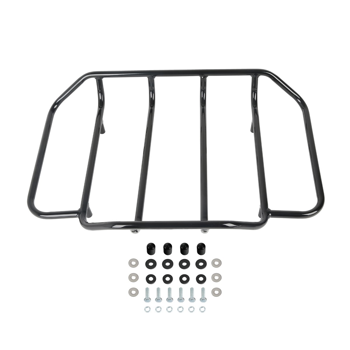 King Trunk Backrest Mount Rack & Plate Fit For Harley Touring 2014-2025 24