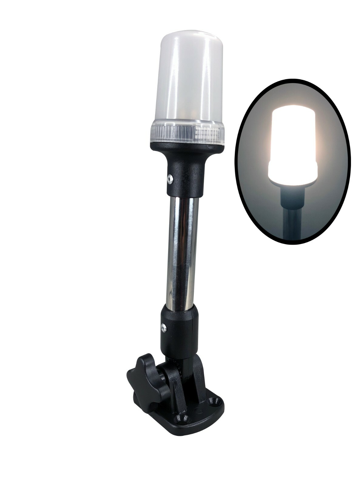Pactrade Marine Boat Pontoon Fold Down Anchor Stern Navigation Light 10 3/4″