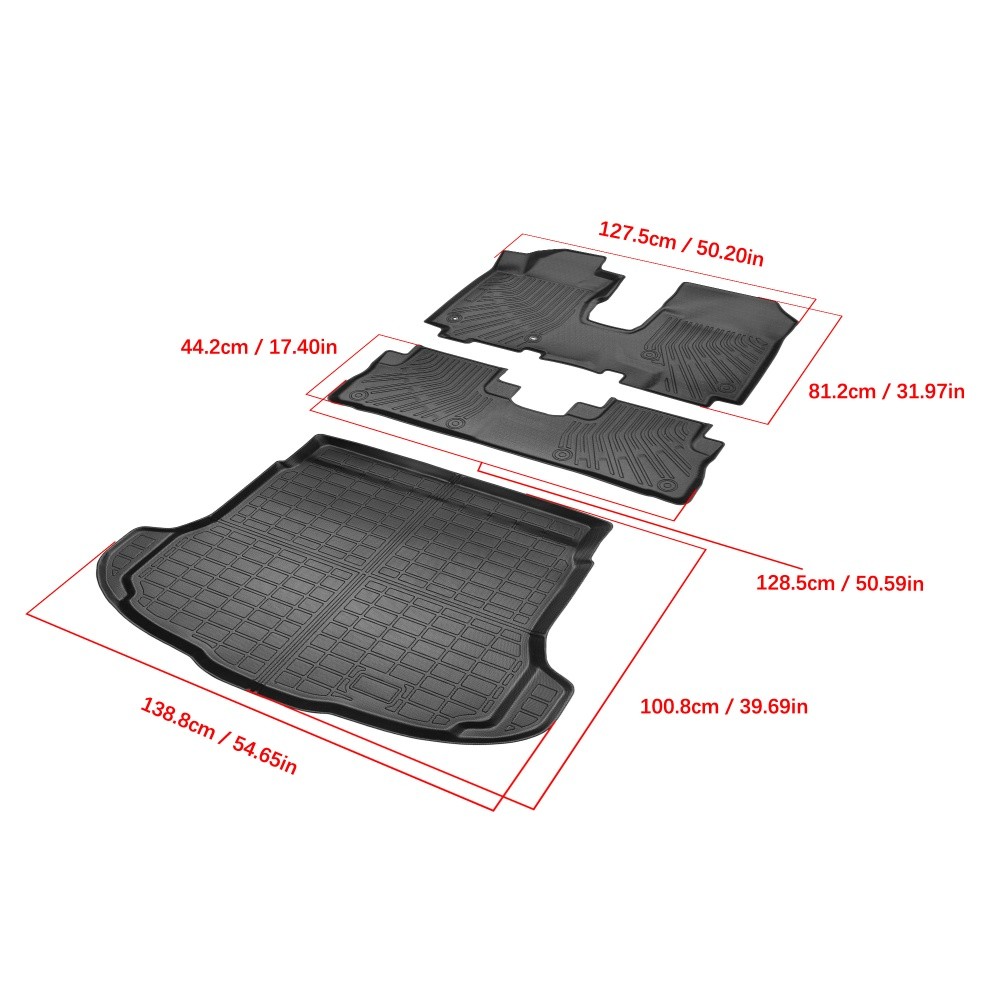 Floor Mats Trunk & Cargo Liners All Weather 3D For Honda CR-V 2007 2008 09-2011
