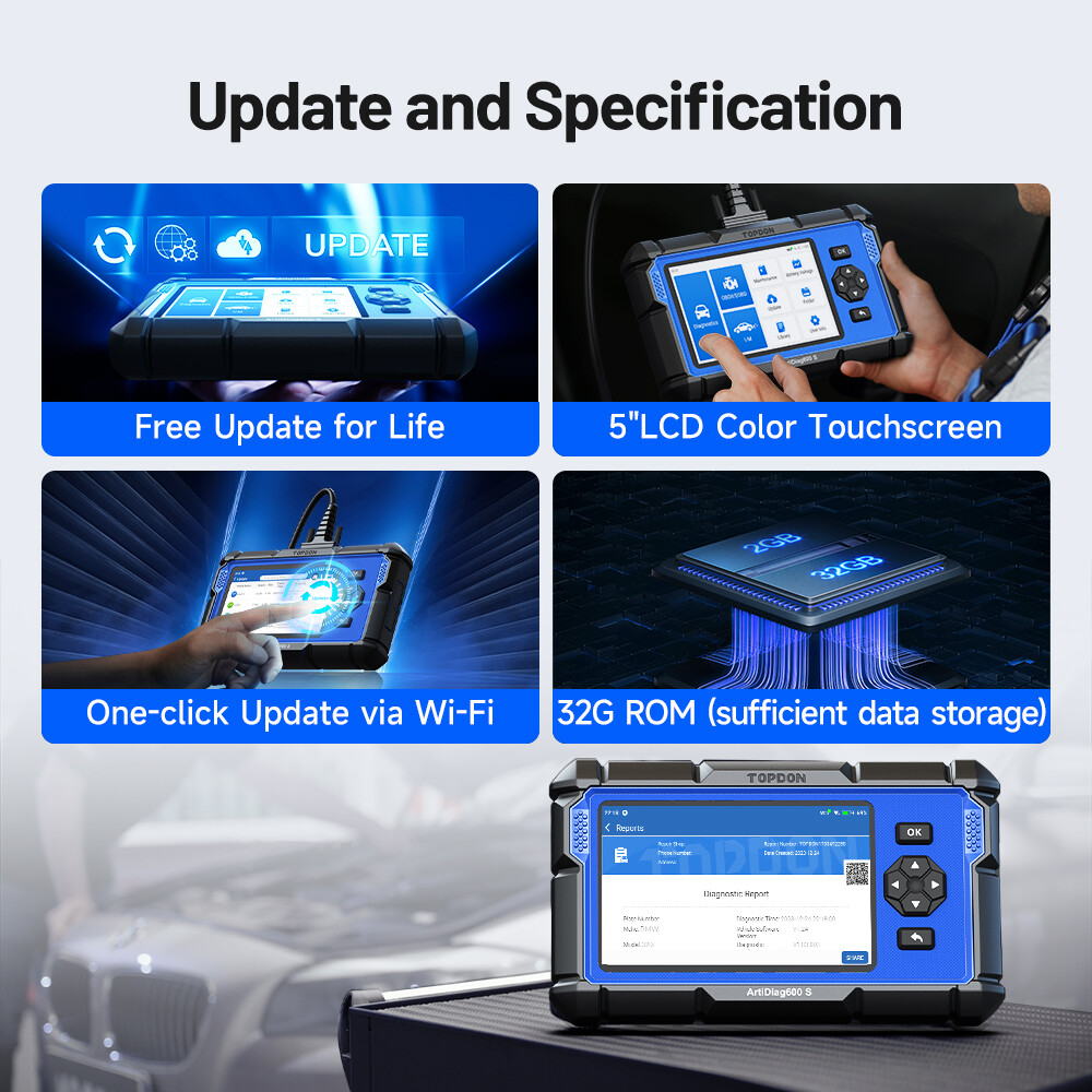 ArtiDiag600S: Multi-Function OBD2 Diagnostic Scanner