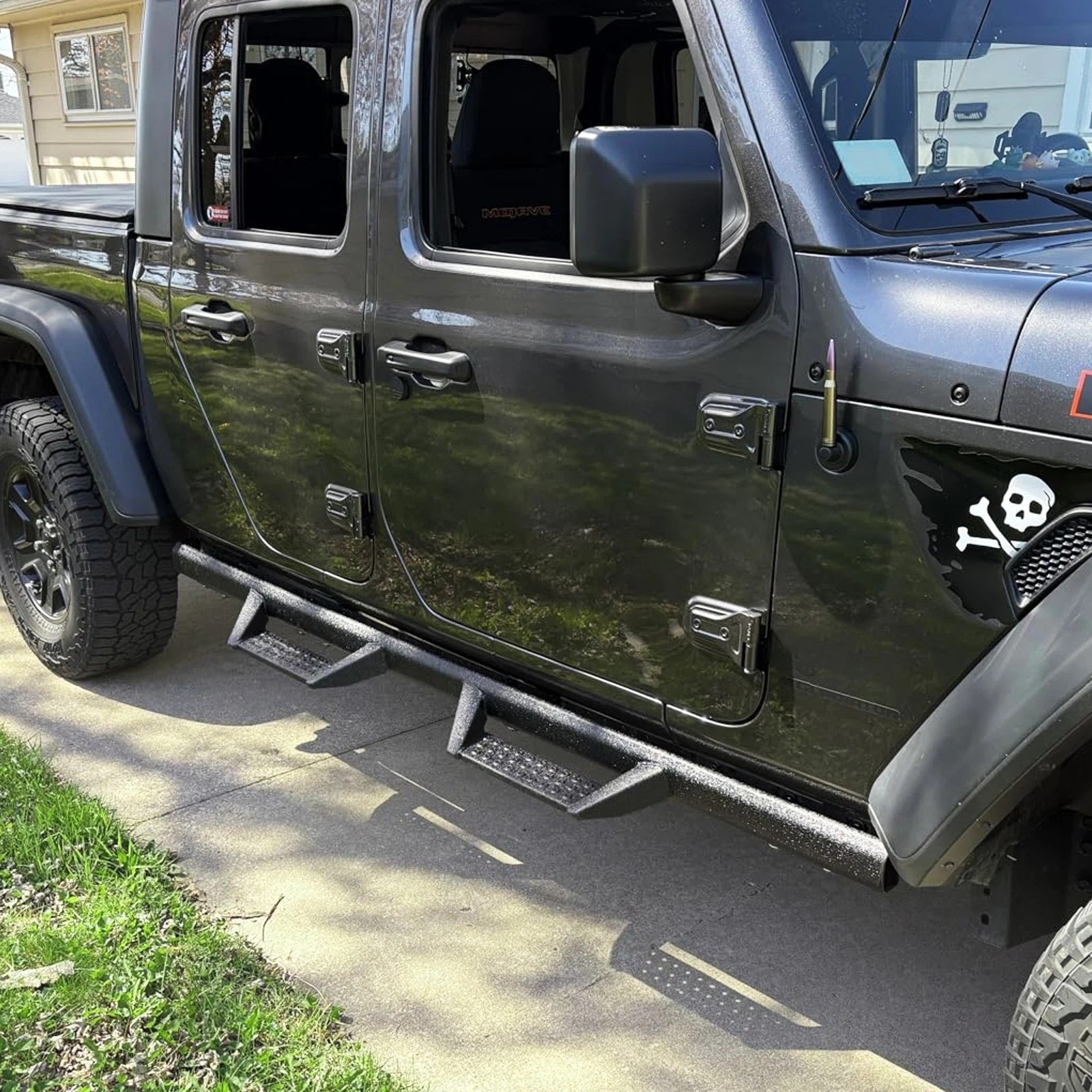 Drop Step For 20-24 Jeep Gladiator JT 4 DR Running Board Nerf Bar Side Proctive