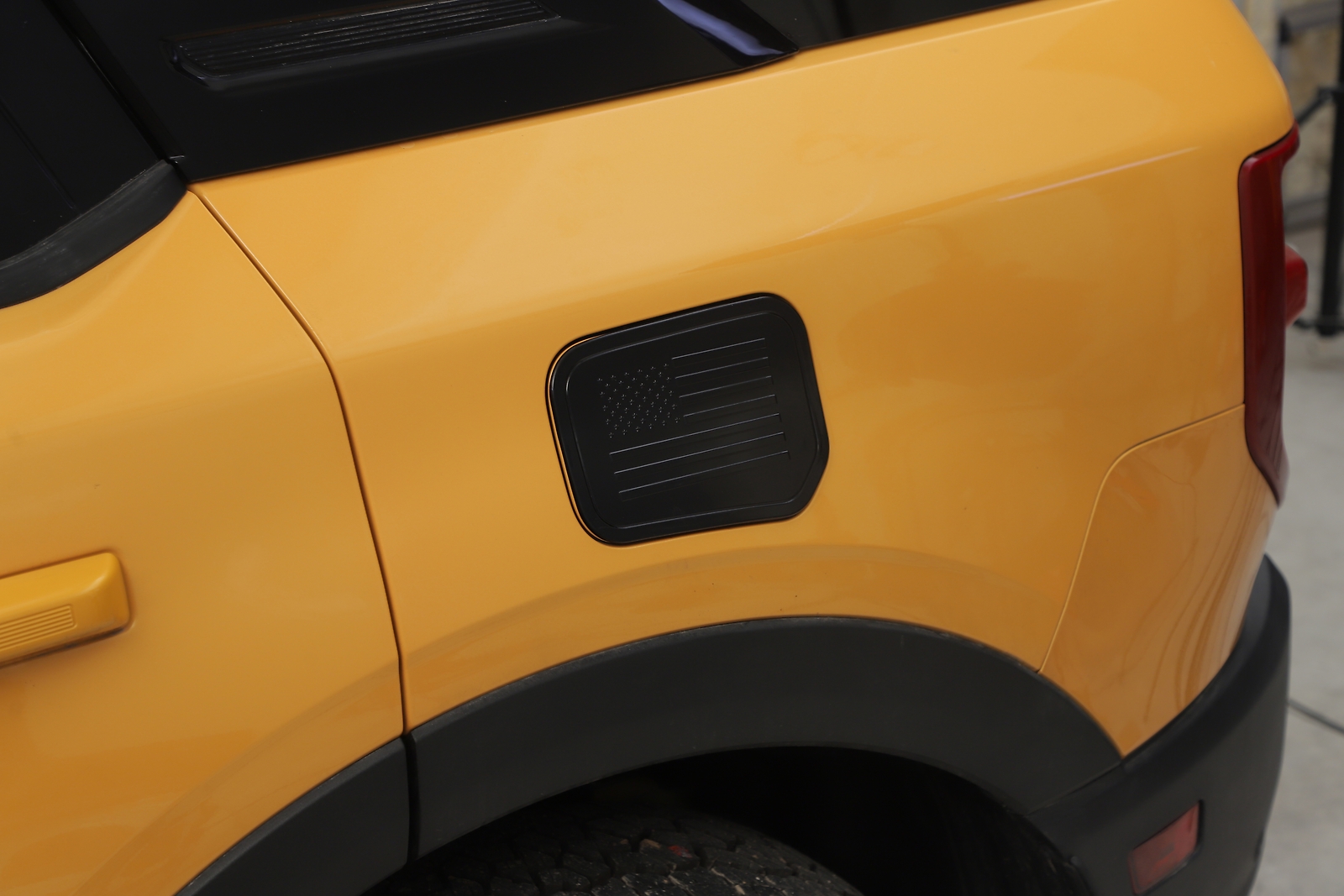 Fuel Filler Gas Cap Tank Door Trim for 2021+ Ford Bronco Sport Black Accessories