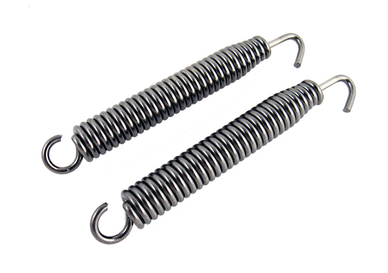 Outlaw Racing Stainless Steel Motorcycle Exhaust Pipe Muffler Springs Pair 83mm