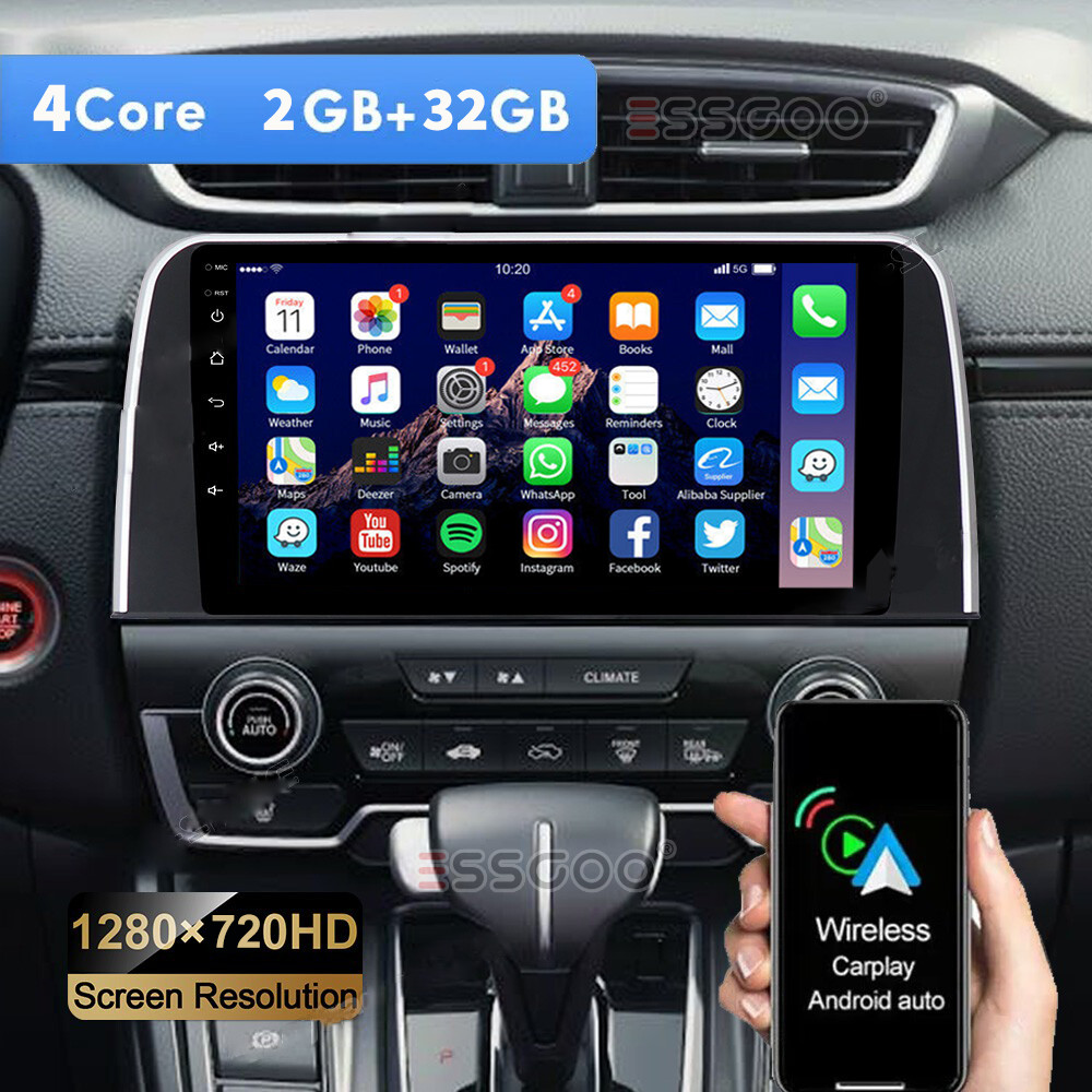 For Honda CRV 2017-2021 Android 14.0 Car Stereo Radio Apple CarPlay GPS Nav Wifi