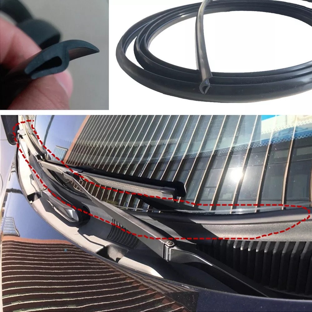 5.9ft Rubber For Lincoln Car SUV Front Windshield Panel Seal Strip Moulding Trim