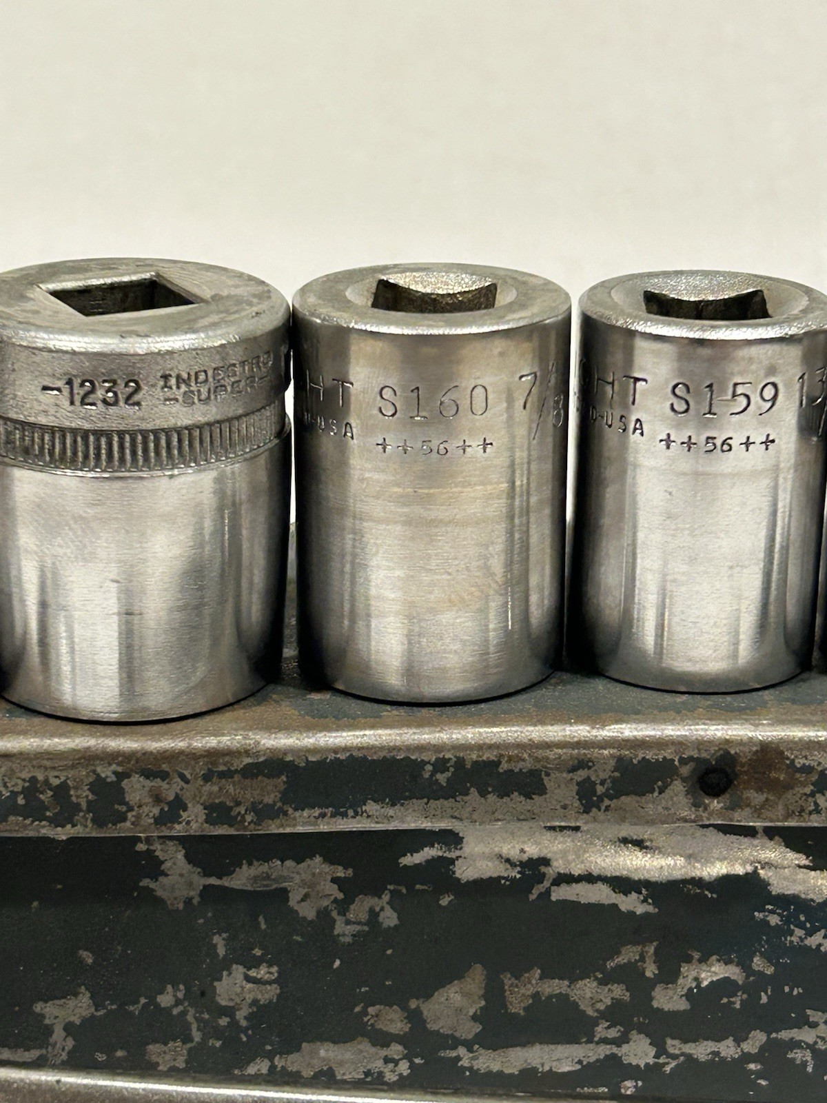 Vintage Wright Tools 14pc 1/2” Drive SAE Socket Set