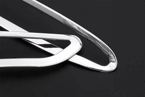 2PCS Chrome ABS Frame Trim For Benz E-Class W213 2016-2020 Front Fog Light Lamp
