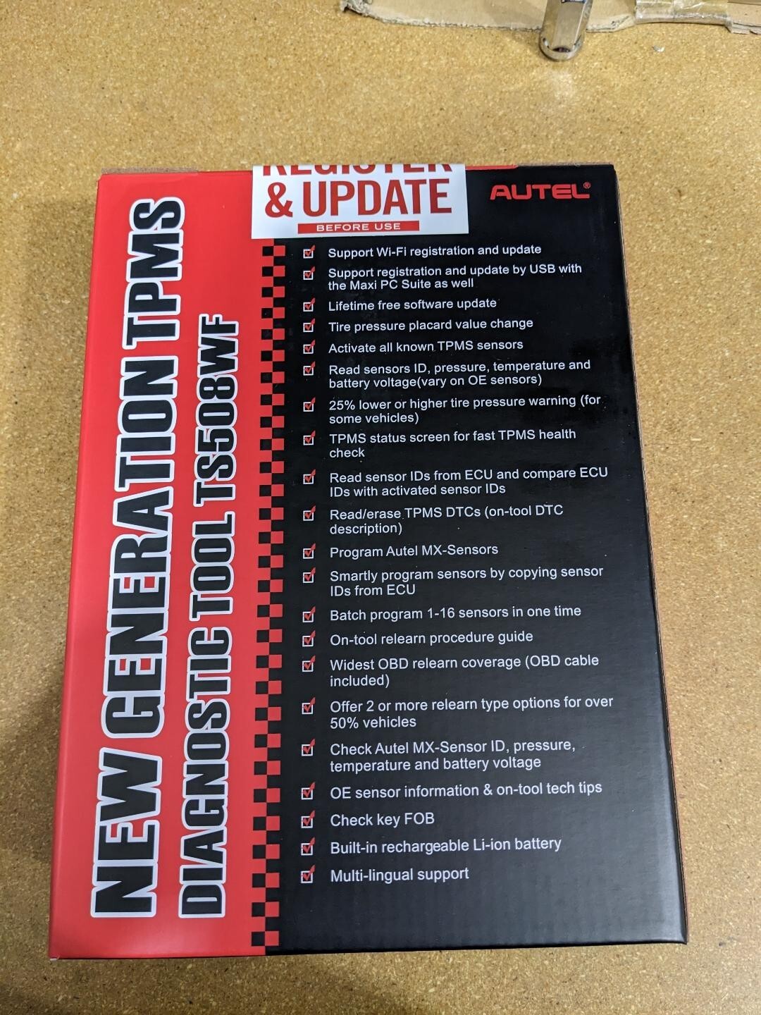 NEW Autel MaxiTPMS TS508WF TPMS – Relearn Reset Tool
