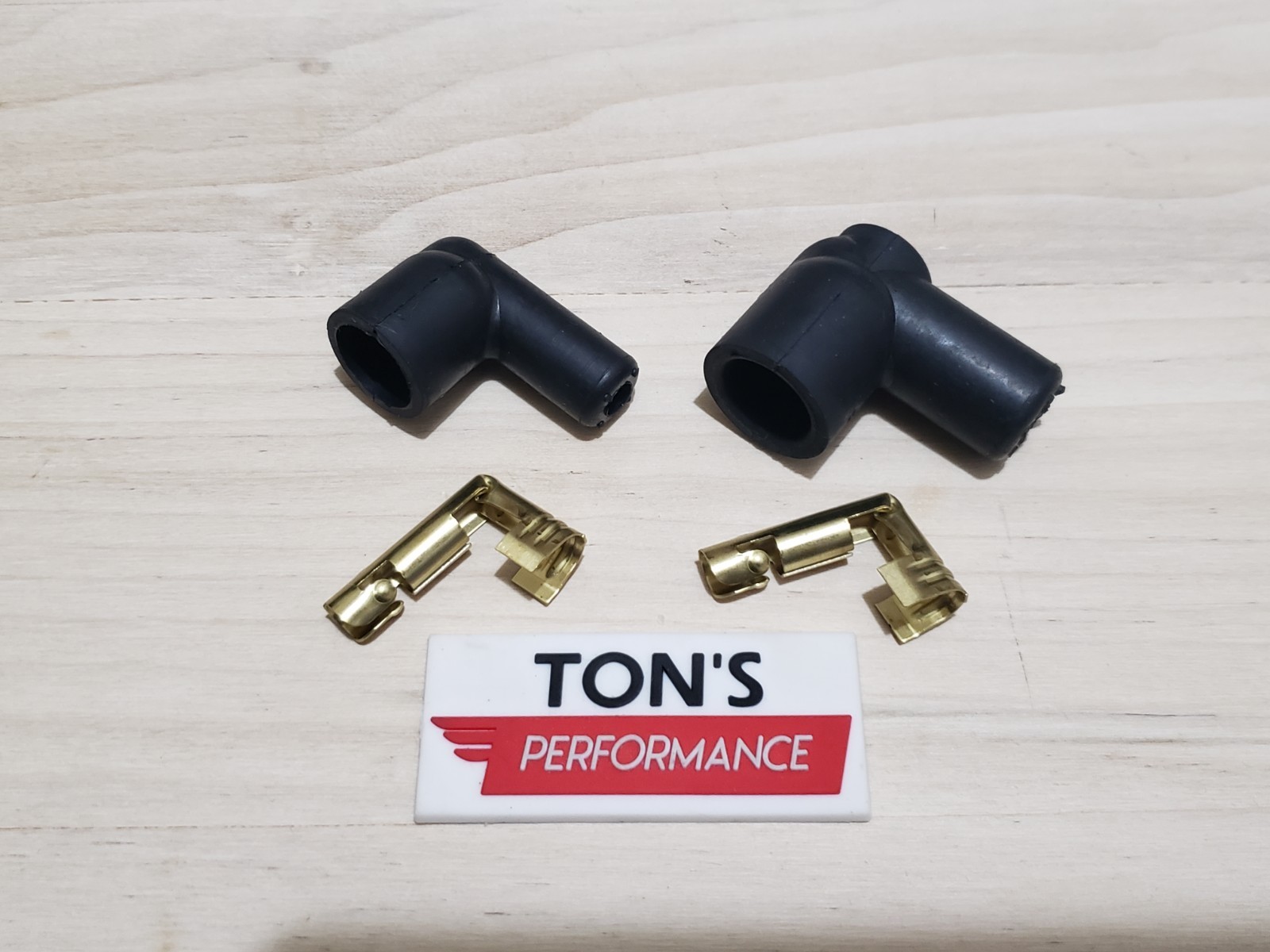Ignition Spark Plug Wire Coil Wire Socket style Boot Terminal Set Right Angle 90